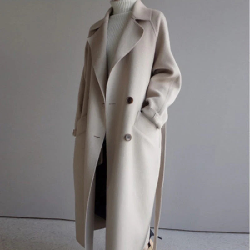 Clara - Manteau trench en laine pour femmes